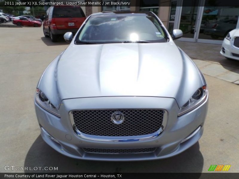 Liquid Silver Metallic / Jet Black/Ivory 2011 Jaguar XJ XJL Supercharged