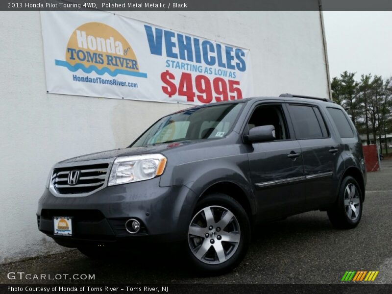 Polished Metal Metallic / Black 2013 Honda Pilot Touring 4WD