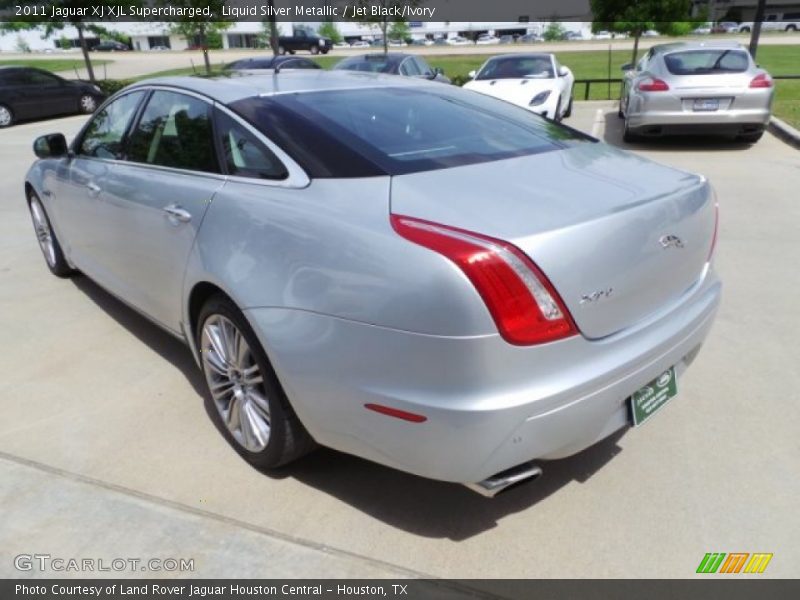 Liquid Silver Metallic / Jet Black/Ivory 2011 Jaguar XJ XJL Supercharged