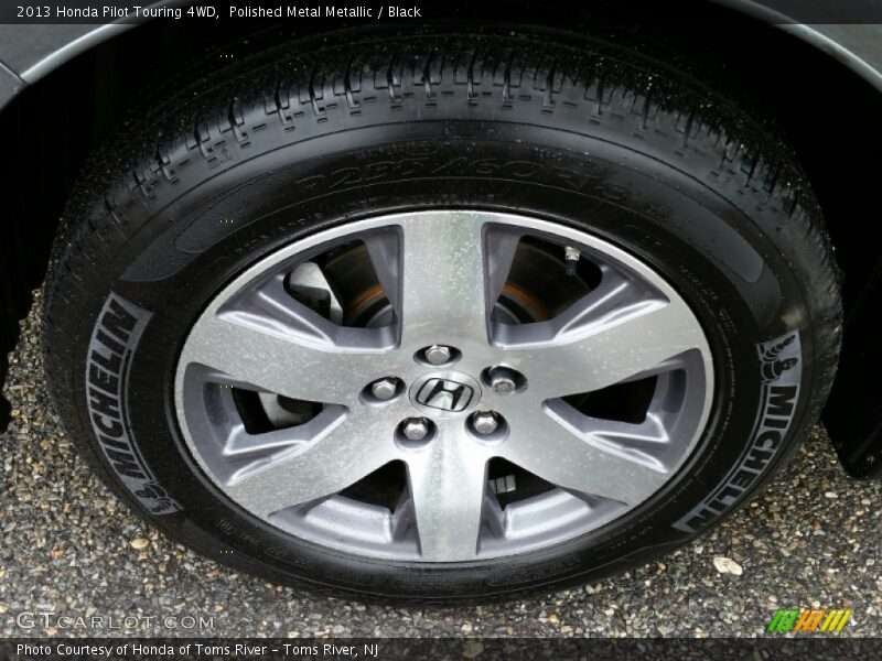 Polished Metal Metallic / Black 2013 Honda Pilot Touring 4WD