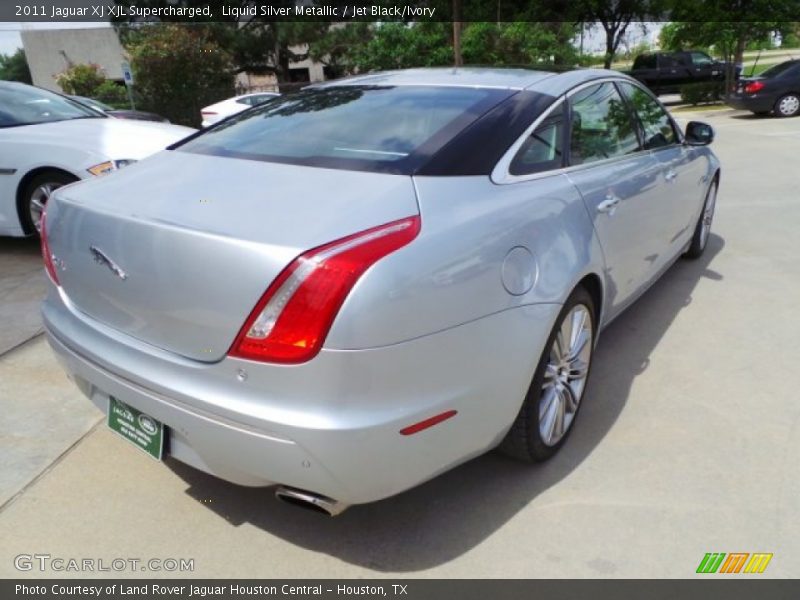 Liquid Silver Metallic / Jet Black/Ivory 2011 Jaguar XJ XJL Supercharged