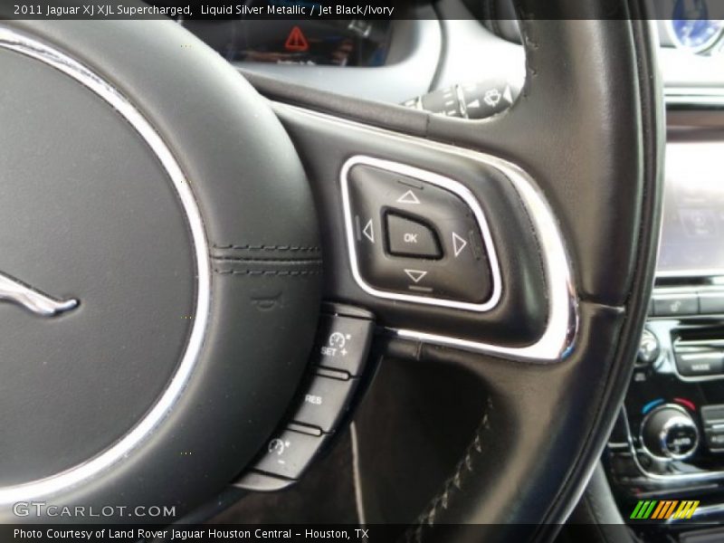 Liquid Silver Metallic / Jet Black/Ivory 2011 Jaguar XJ XJL Supercharged