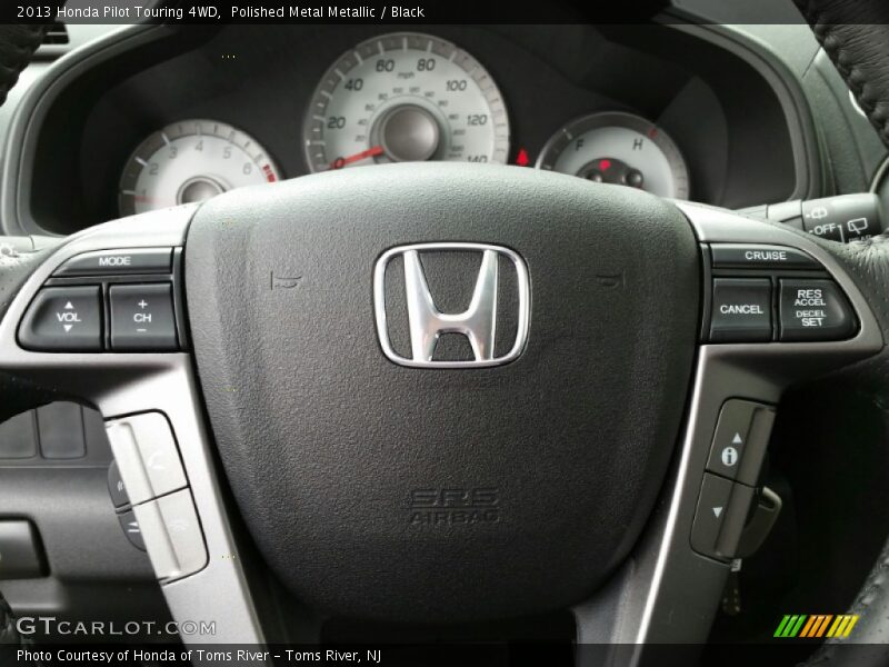Polished Metal Metallic / Black 2013 Honda Pilot Touring 4WD