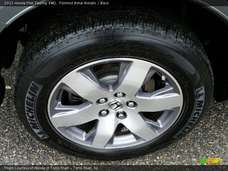Polished Metal Metallic / Black 2013 Honda Pilot Touring 4WD