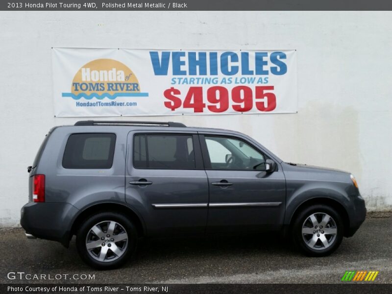 Polished Metal Metallic / Black 2013 Honda Pilot Touring 4WD