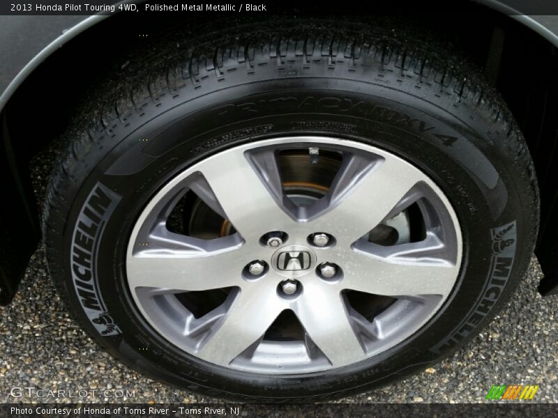 Polished Metal Metallic / Black 2013 Honda Pilot Touring 4WD