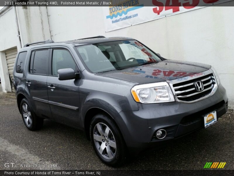 Polished Metal Metallic / Black 2013 Honda Pilot Touring 4WD