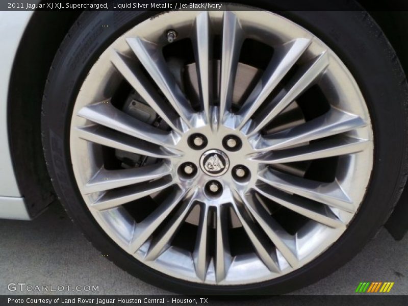 Liquid Silver Metallic / Jet Black/Ivory 2011 Jaguar XJ XJL Supercharged