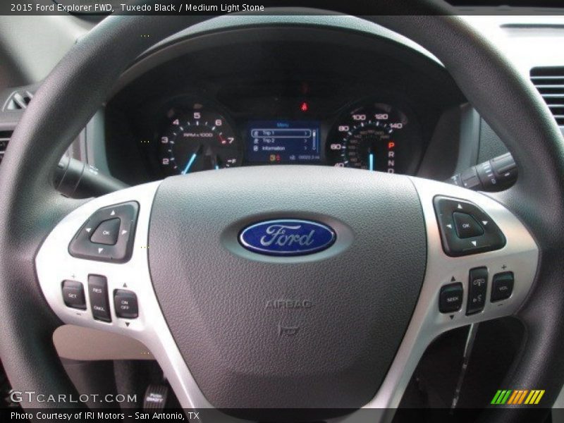 Tuxedo Black / Medium Light Stone 2015 Ford Explorer FWD