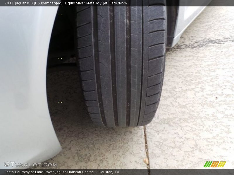 Liquid Silver Metallic / Jet Black/Ivory 2011 Jaguar XJ XJL Supercharged