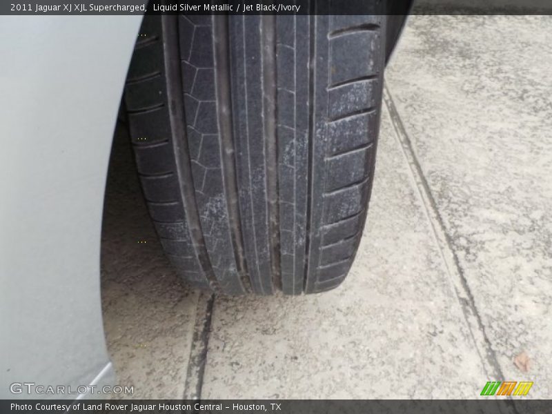 Liquid Silver Metallic / Jet Black/Ivory 2011 Jaguar XJ XJL Supercharged