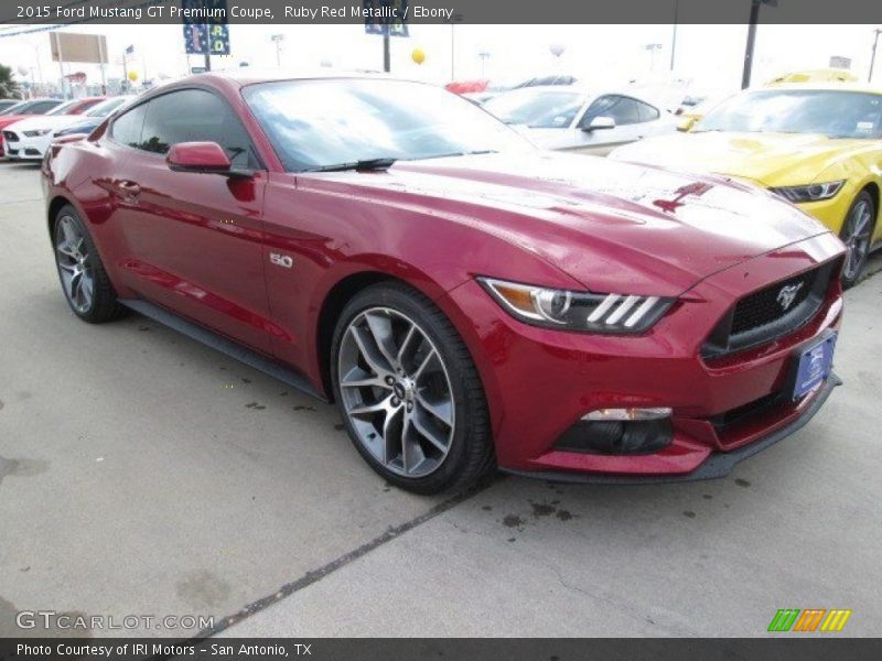 Ruby Red Metallic / Ebony 2015 Ford Mustang GT Premium Coupe