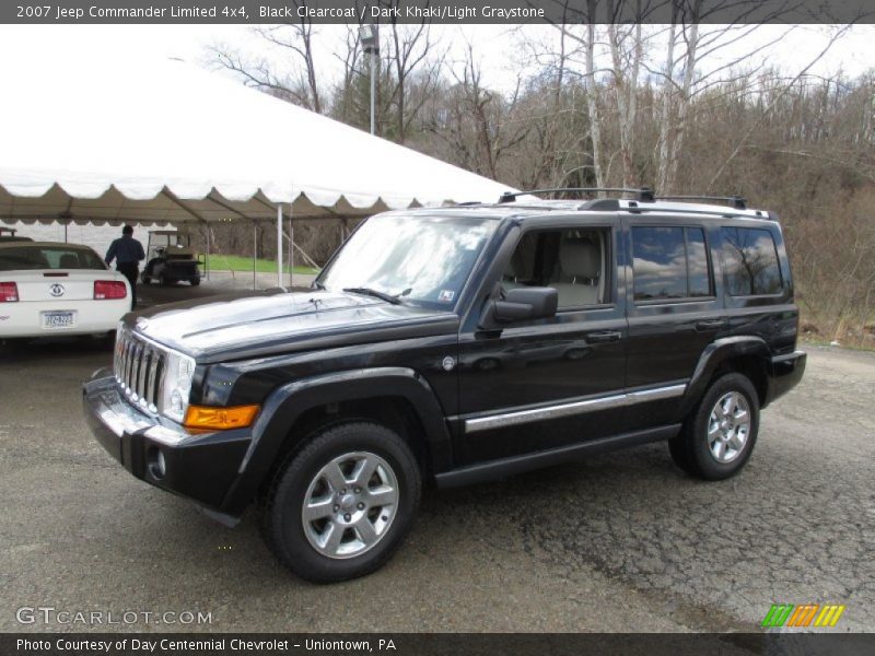 Black Clearcoat / Dark Khaki/Light Graystone 2007 Jeep Commander Limited 4x4