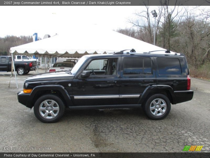 Black Clearcoat / Dark Khaki/Light Graystone 2007 Jeep Commander Limited 4x4