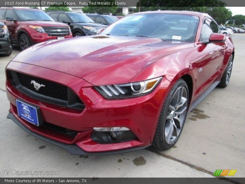 Ruby Red Metallic / Ebony 2015 Ford Mustang GT Premium Coupe