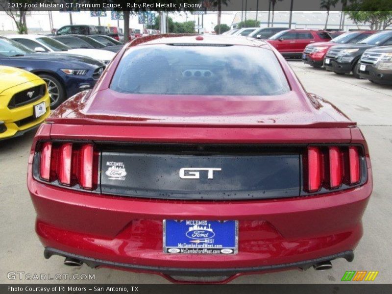 Ruby Red Metallic / Ebony 2015 Ford Mustang GT Premium Coupe