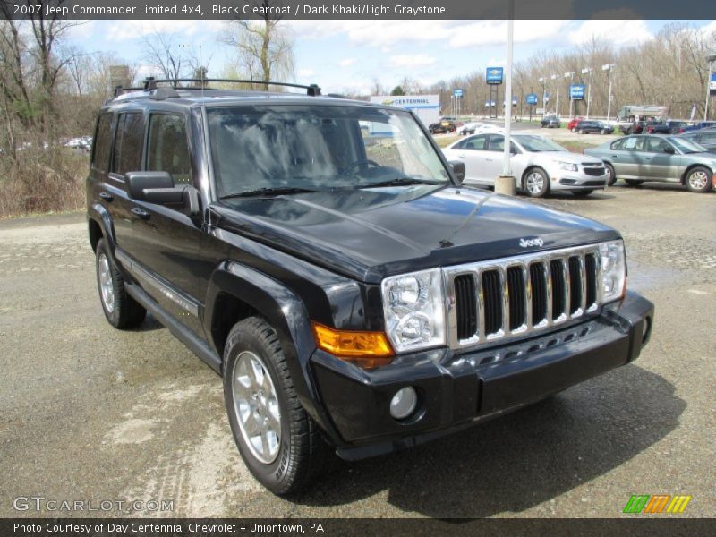 Black Clearcoat / Dark Khaki/Light Graystone 2007 Jeep Commander Limited 4x4