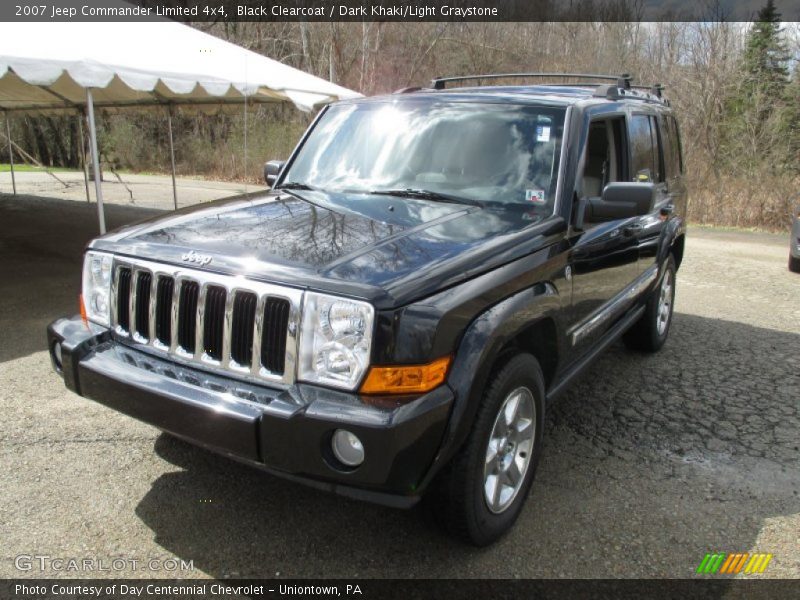 Black Clearcoat / Dark Khaki/Light Graystone 2007 Jeep Commander Limited 4x4