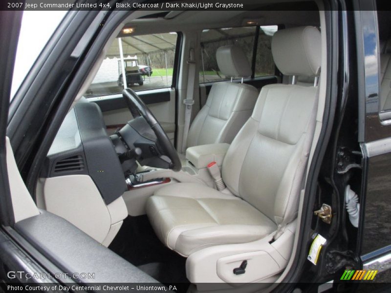 Black Clearcoat / Dark Khaki/Light Graystone 2007 Jeep Commander Limited 4x4