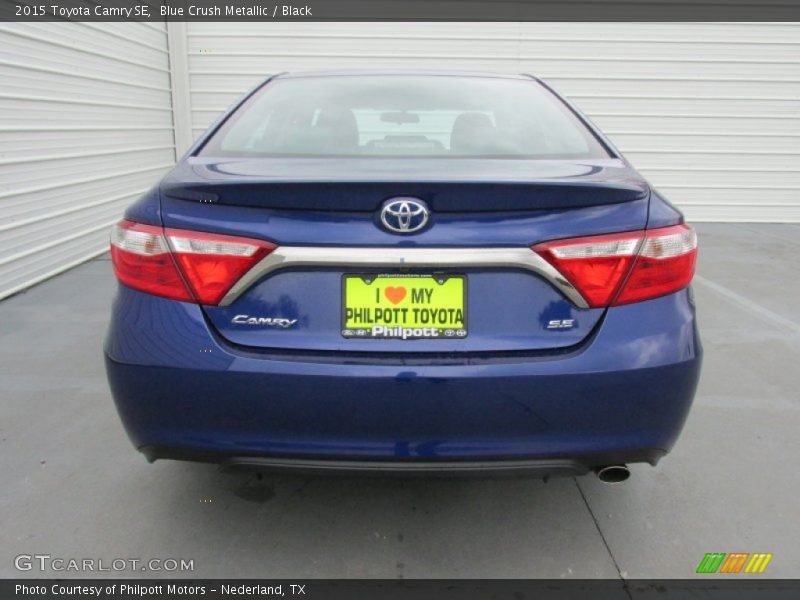 Blue Crush Metallic / Black 2015 Toyota Camry SE
