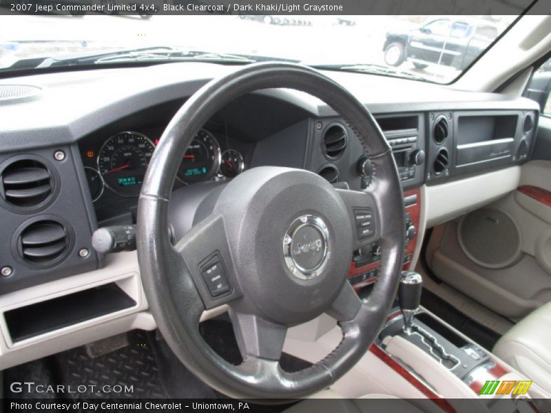 Black Clearcoat / Dark Khaki/Light Graystone 2007 Jeep Commander Limited 4x4