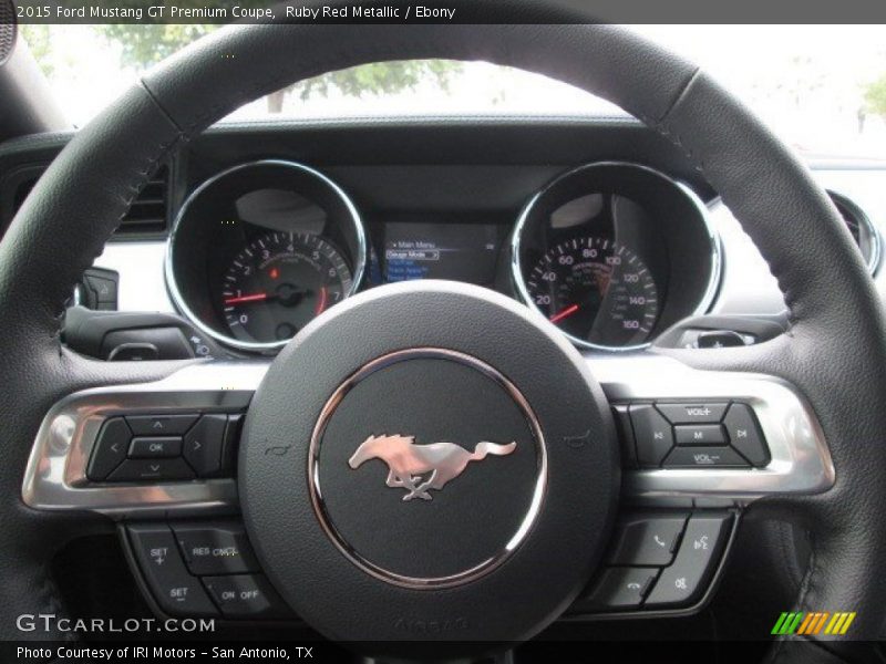 Ruby Red Metallic / Ebony 2015 Ford Mustang GT Premium Coupe