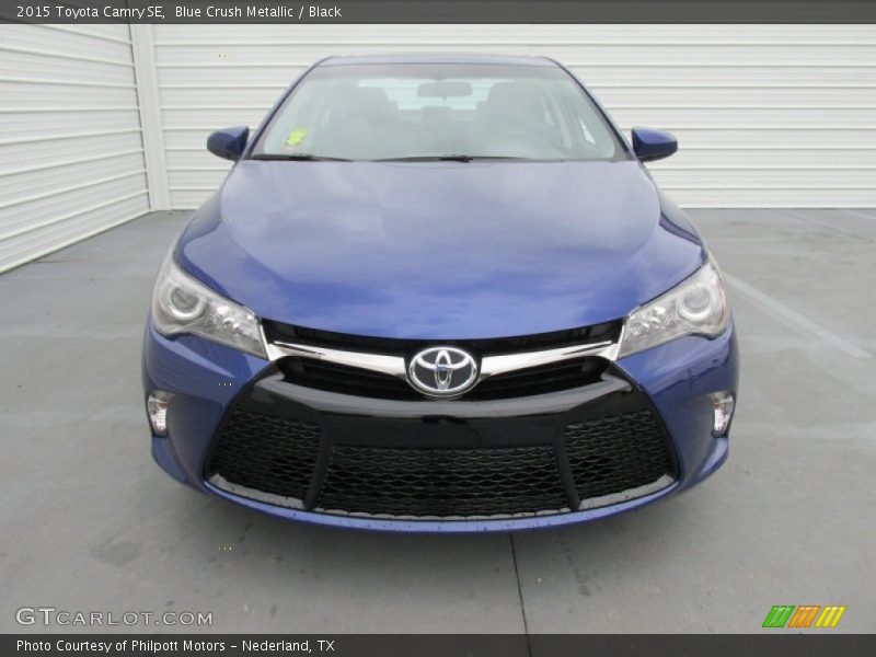 Blue Crush Metallic / Black 2015 Toyota Camry SE