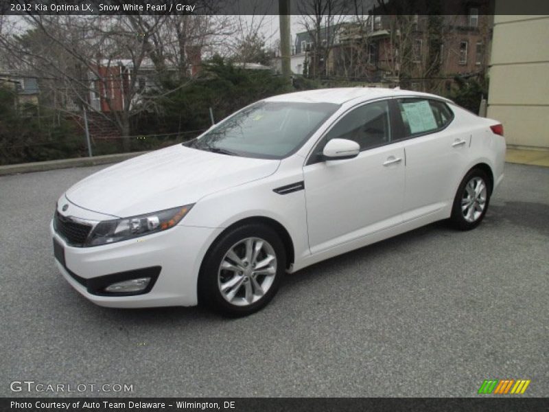 Snow White Pearl / Gray 2012 Kia Optima LX