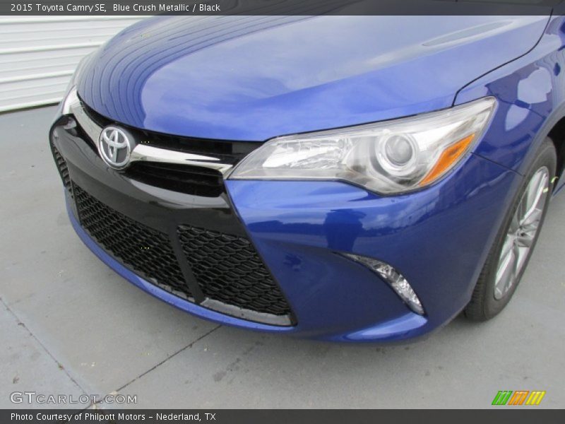 Blue Crush Metallic / Black 2015 Toyota Camry SE