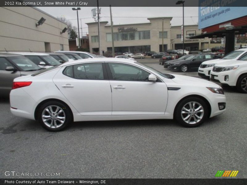 Snow White Pearl / Gray 2012 Kia Optima LX