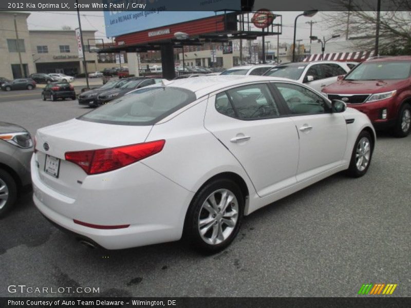 Snow White Pearl / Gray 2012 Kia Optima LX