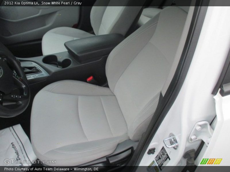 Snow White Pearl / Gray 2012 Kia Optima LX