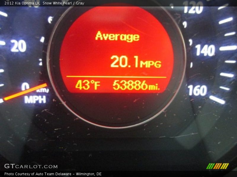 Snow White Pearl / Gray 2012 Kia Optima LX