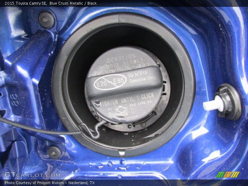 Blue Crush Metallic / Black 2015 Toyota Camry SE