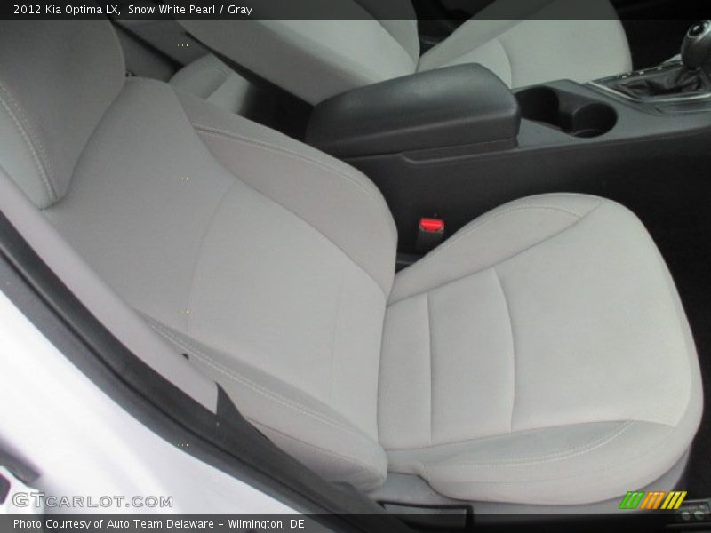 Snow White Pearl / Gray 2012 Kia Optima LX