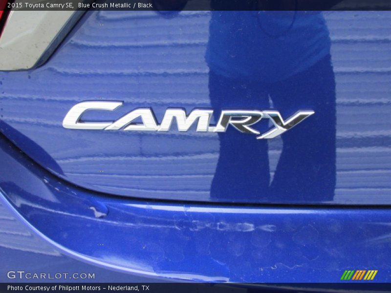 Blue Crush Metallic / Black 2015 Toyota Camry SE