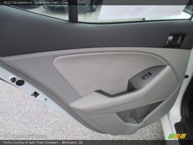 Snow White Pearl / Gray 2012 Kia Optima LX