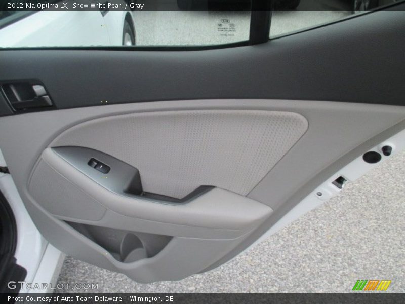 Snow White Pearl / Gray 2012 Kia Optima LX