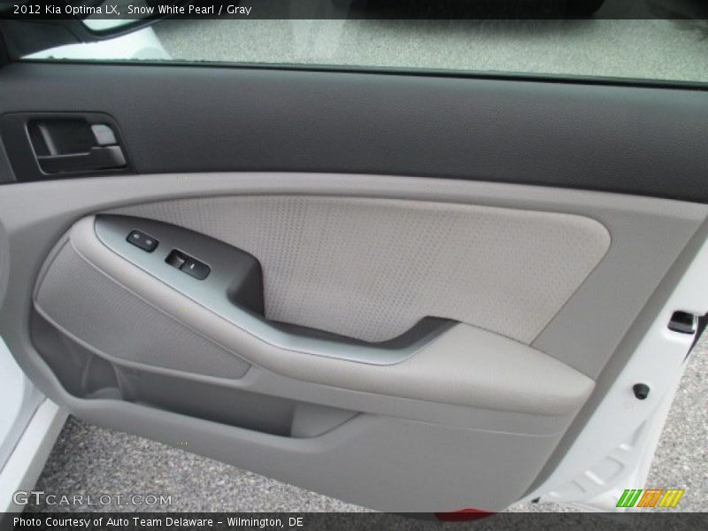 Snow White Pearl / Gray 2012 Kia Optima LX