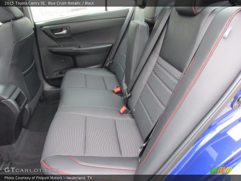 Blue Crush Metallic / Black 2015 Toyota Camry SE