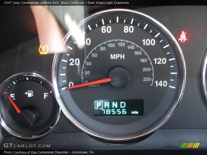 Black Clearcoat / Dark Khaki/Light Graystone 2007 Jeep Commander Limited 4x4