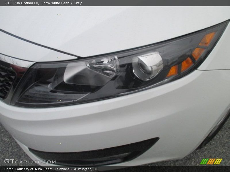 Snow White Pearl / Gray 2012 Kia Optima LX
