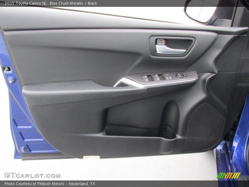 Blue Crush Metallic / Black 2015 Toyota Camry SE