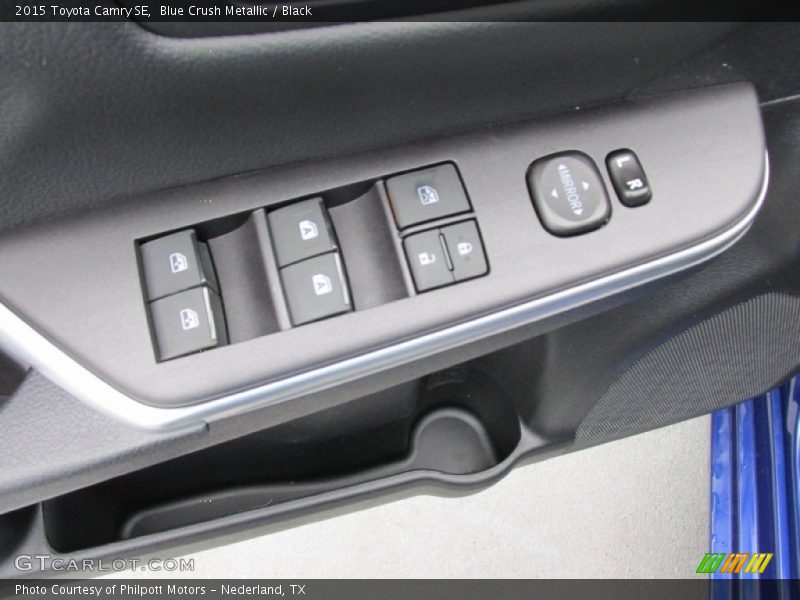 Blue Crush Metallic / Black 2015 Toyota Camry SE