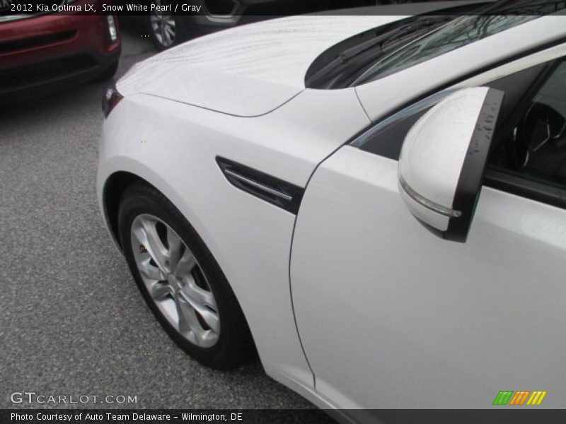 Snow White Pearl / Gray 2012 Kia Optima LX