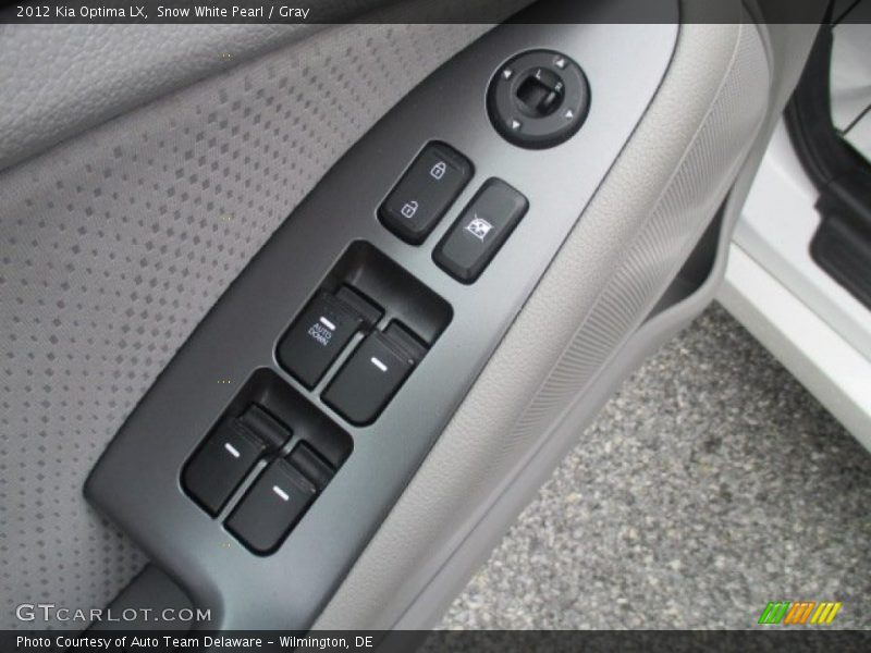 Snow White Pearl / Gray 2012 Kia Optima LX