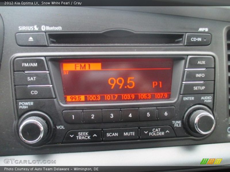 Snow White Pearl / Gray 2012 Kia Optima LX