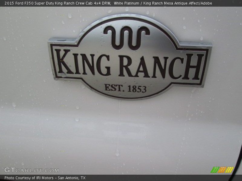 White Platinum / King Ranch Mesa Antique Affect/Adobe 2015 Ford F350 Super Duty King Ranch Crew Cab 4x4 DRW
