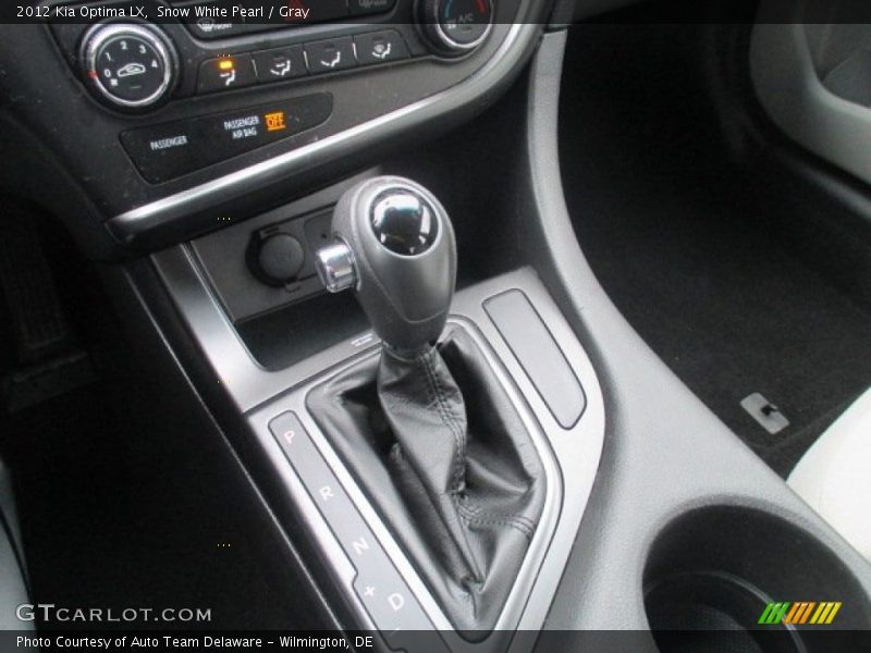Snow White Pearl / Gray 2012 Kia Optima LX