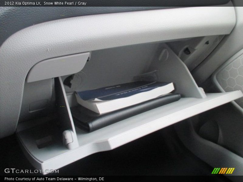 Snow White Pearl / Gray 2012 Kia Optima LX